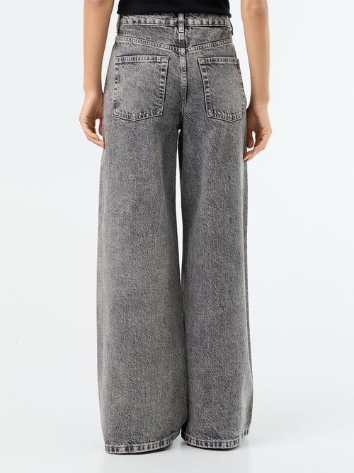 Jean wide leg / coupe large à motif - Kiabi