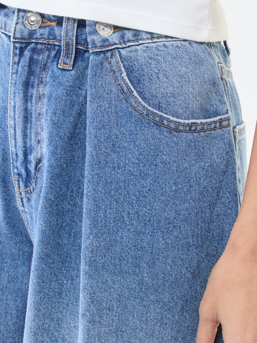 Jeans a gamba larga a vita alta - Kiabi