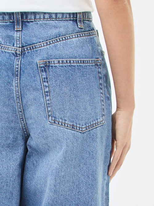 Jeans a gamba larga a vita alta - Kiabi
