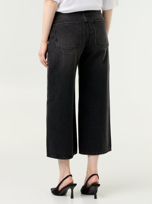 Jeans a gamba larga a vita alta - Kiabi