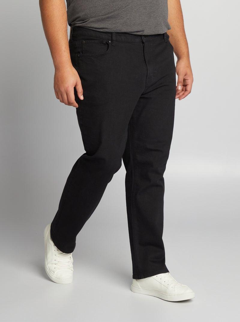 Jeans a taglio dritto a 5 tasche - L34 NERO - Kiabi