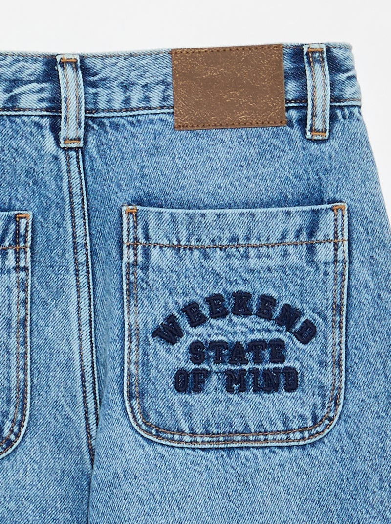 Jeans a taglio dritto a 5 tasche Blu - Kiabi