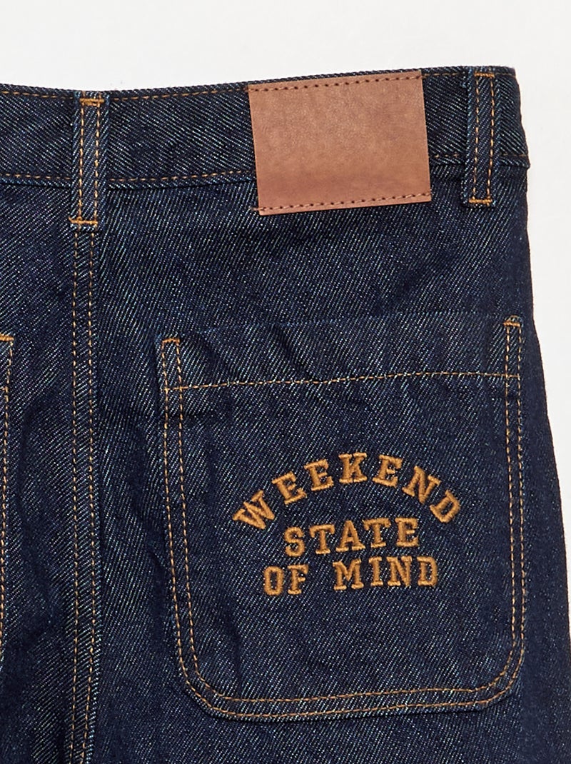 Jeans a taglio dritto a 5 tasche Blu - Kiabi