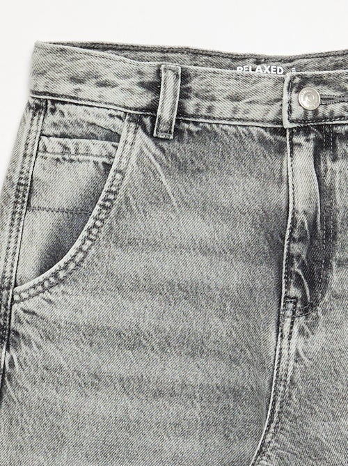 Jeans a taglio dritto a 5 tasche - Kiabi