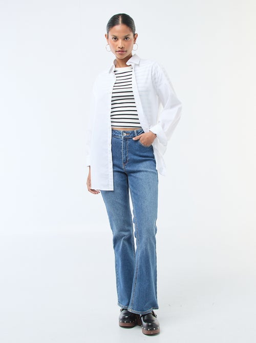 Jeans a vita alta taglio flare/bootcut - L28 - Kiabi