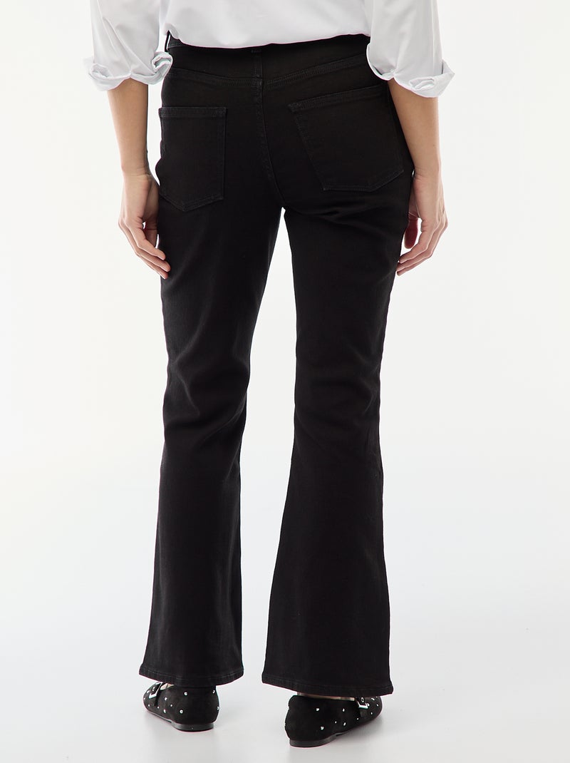 Jeans a vita alta taglio flare/bootcut - L32 Nero - Kiabi