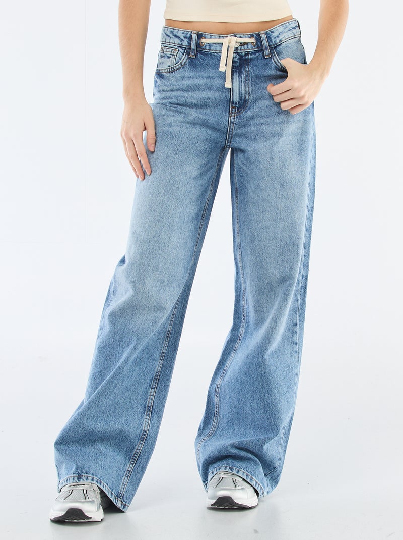Jeans a vita bassa Blu - Kiabi