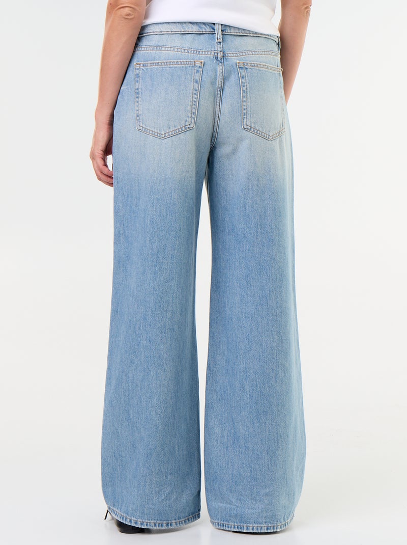 Jeans ampi con cintura fantasia Blu - Kiabi