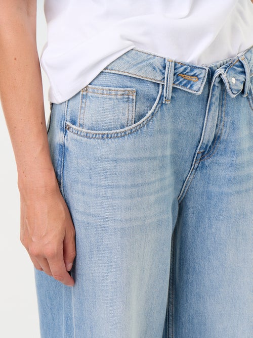 Jeans ampi con cintura fantasia - Kiabi