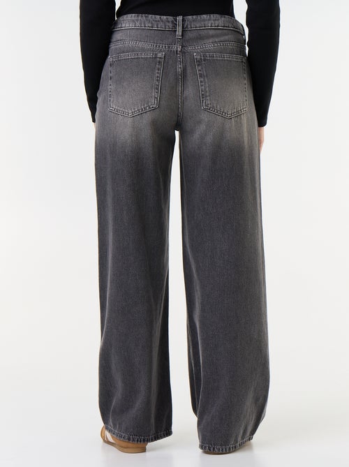 Jeans ampi con cintura fantasia - Kiabi