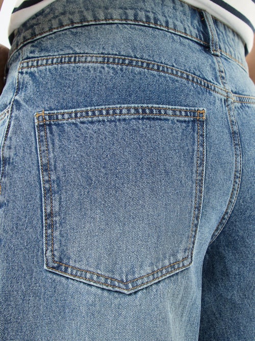 Jeans ampi con doppia apertura abbottonata - Kiabi