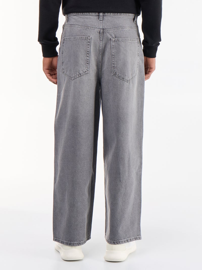 Jeans baggy / taglio ampio Grigio - Kiabi