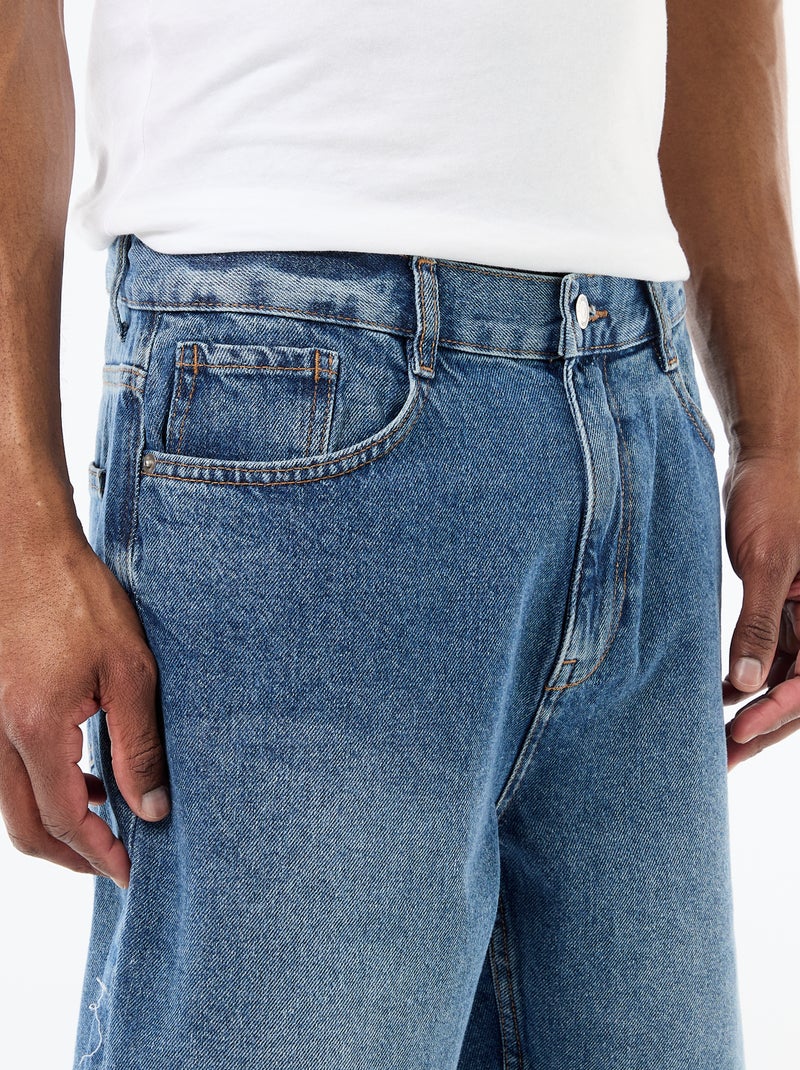 Jeans-Bermuda Blau - Kiabi