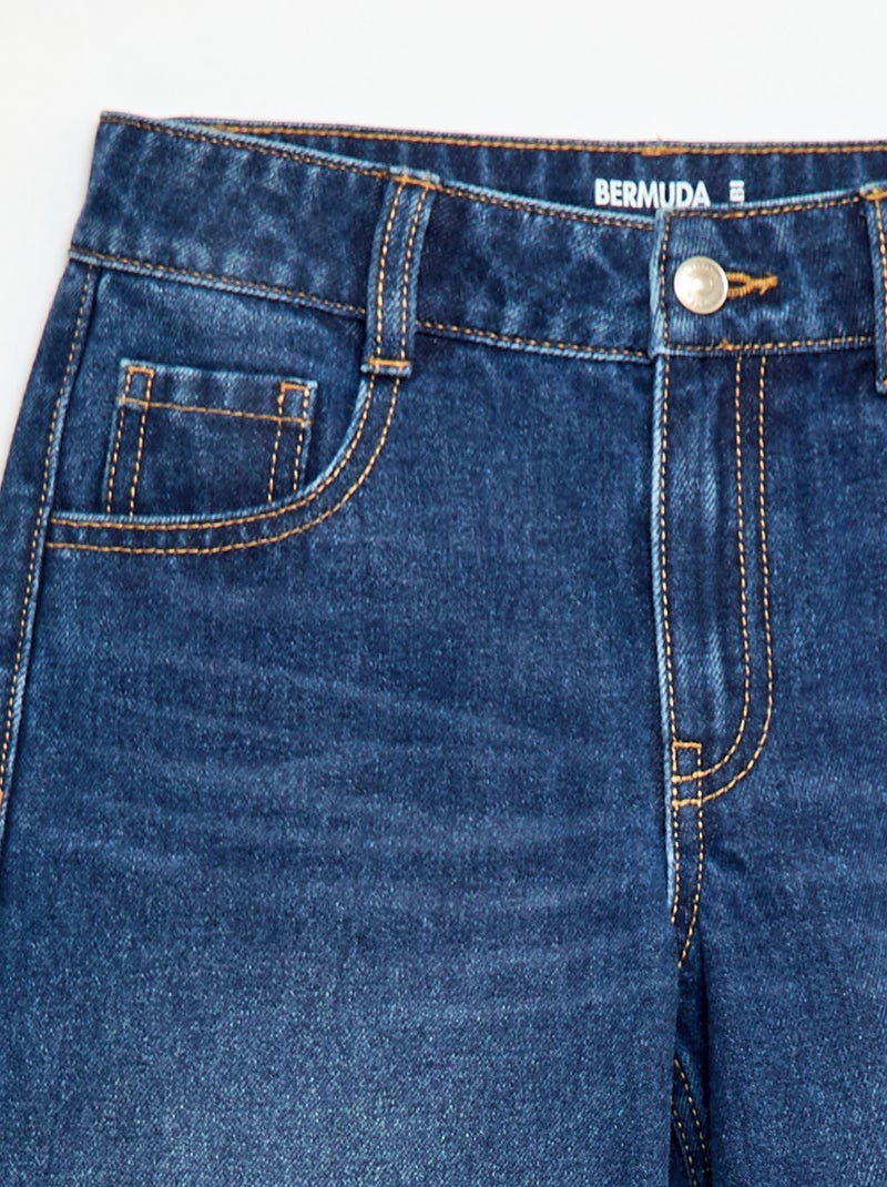 Jeans-Bermuda Blau - Kiabi