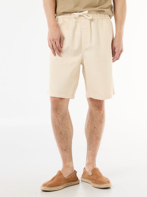 Jeans-Bermuda mit elastischem Bund - Kiabi