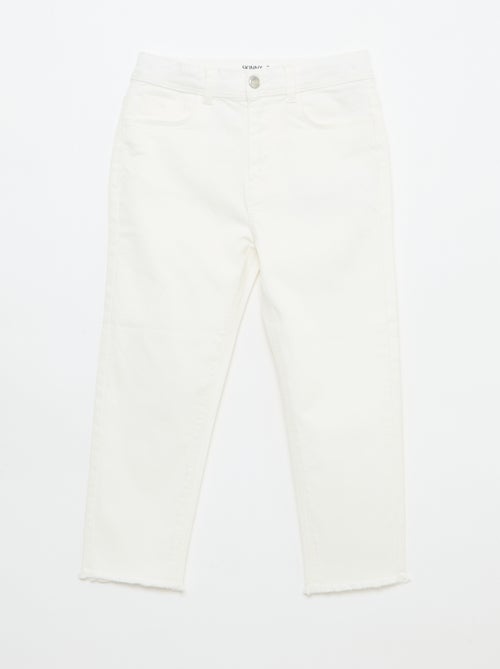 Jeans-Caprihose mit Fransen - Kiabi