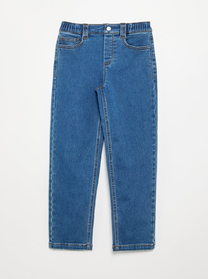 Jeans con cintura regolabile - collezione facile da indossare Blu - Kiabi