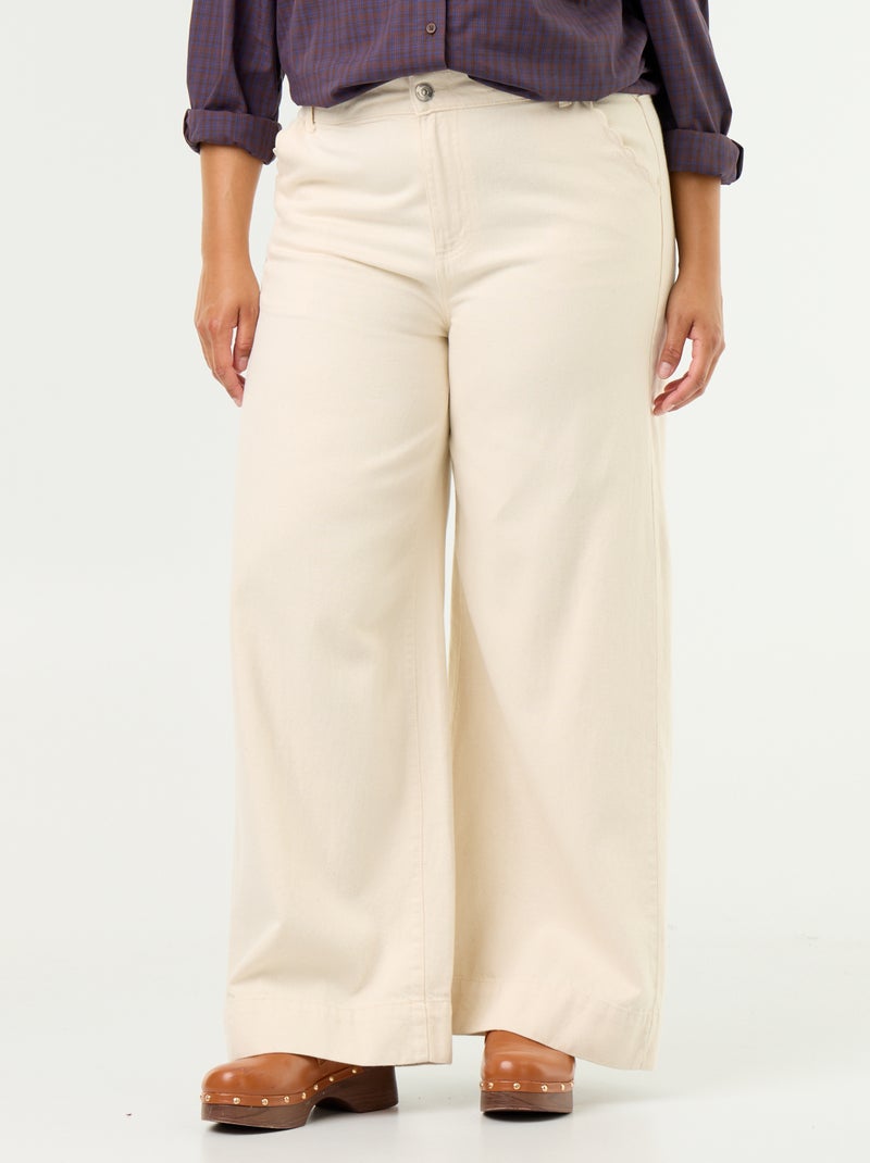 Jeans / Denim-Hose Blanc - Kiabi