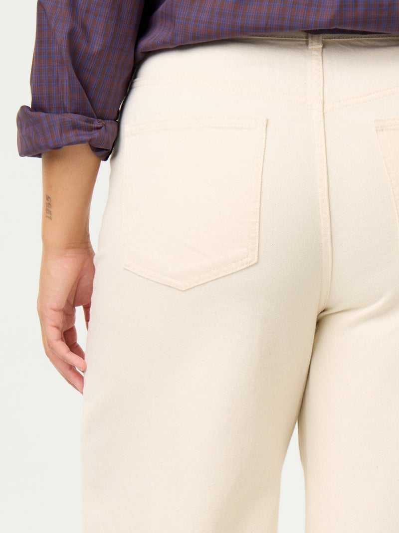 Jeans / Denim-Hose Blanc - Kiabi