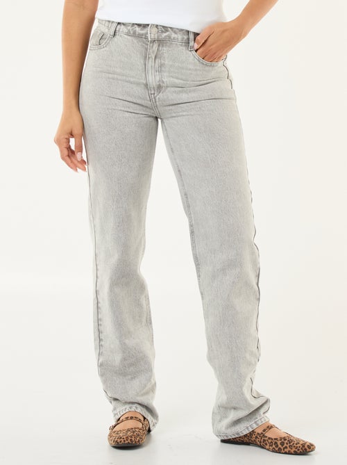Jeans denim straight in cotone - Kiabi Jeans denim straight in cotone - Kiabi