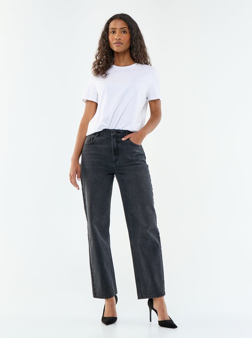 Jeans denim straight in cotone - Kiabi Jeans denim straight in cotone - Kiabi