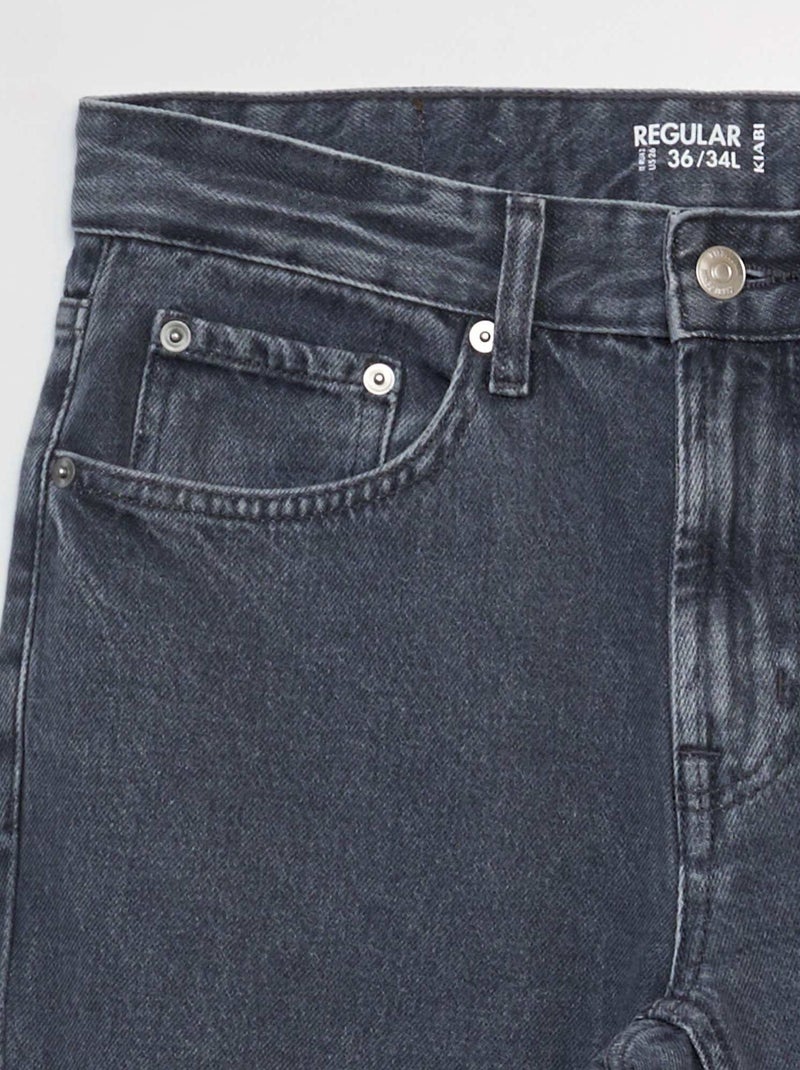 Jeans dritto - L34 GRIGIO - Kiabi