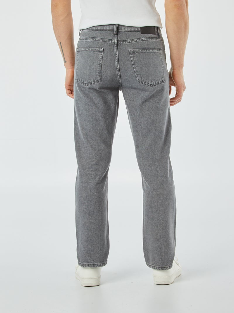 Jeans dritto a 5 tasche - L30 GRIGIO - Kiabi