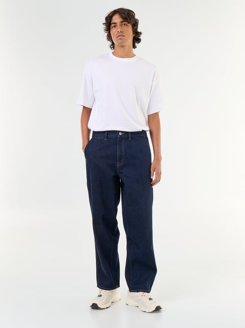 Jeans dritto con tasche alla francese - Kiabi