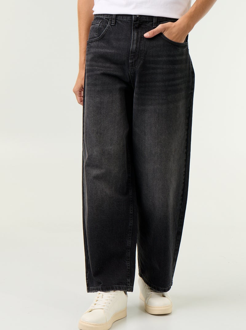 Jeans im Super Baggy Schnitt Noir - Kiabi