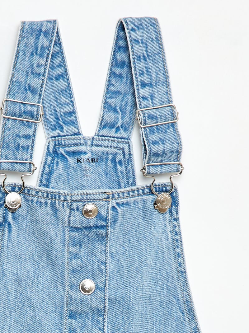 Jeans-Latzkleid Blau - Kiabi