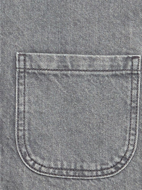 Jeans-Latzkleid mit 2 aufgesetzten Taschen - Kiabi