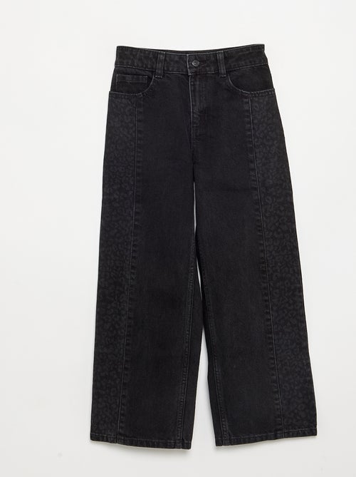 Jeans mit bedruckten Einsätzen - Kiabi