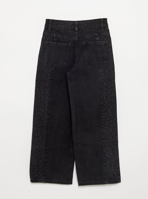 Jeans mit bedruckten Einsätzen - Kiabi