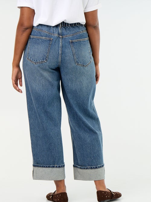 Jeans mit weitem Schnitt und Umschlag am Saum - Kiabi
