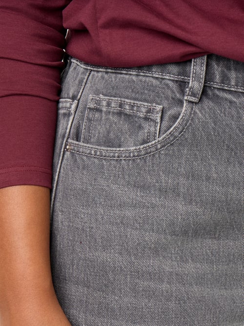 Jeans mit weitem Schnitt und Umschlag am Saum - Kiabi