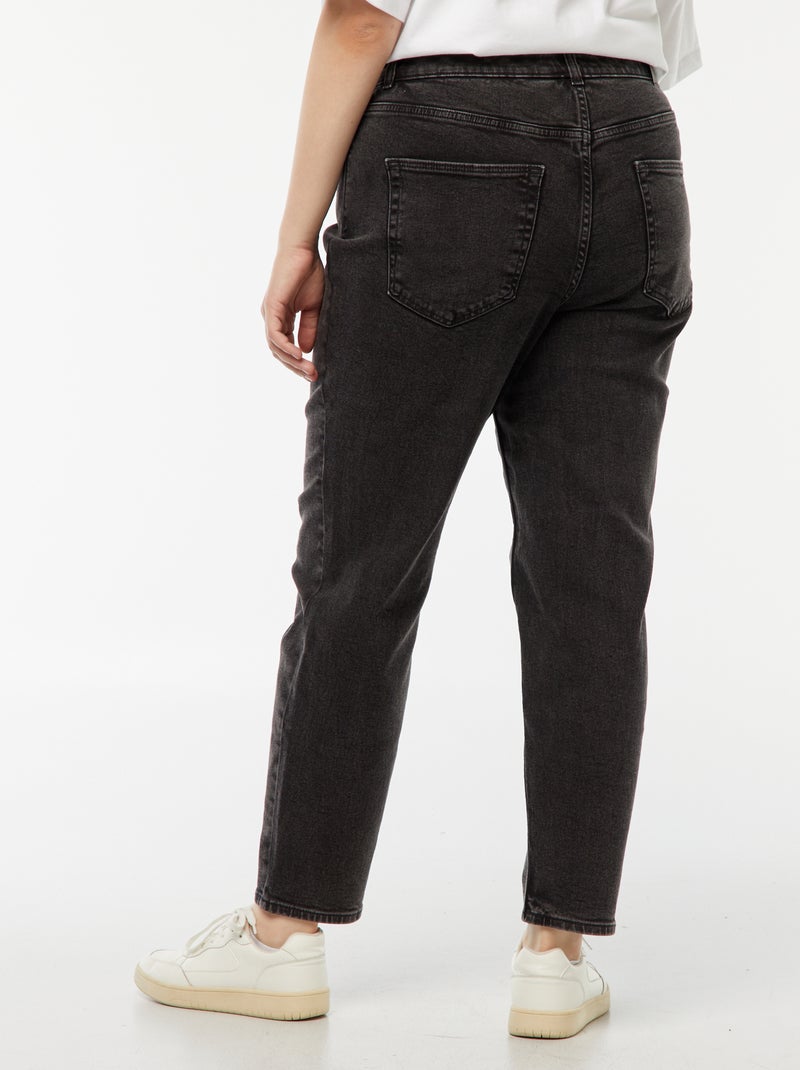 Jeans mom a vita alta - L28 Nero - Kiabi