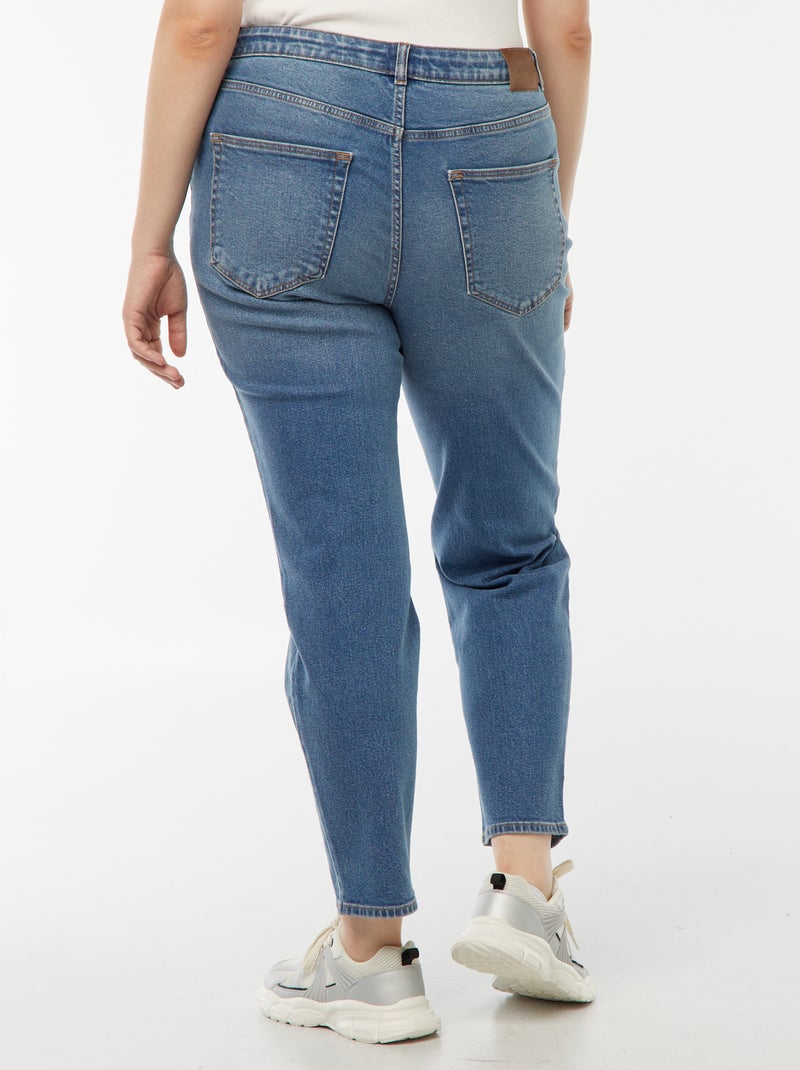Jeans mom a vita alta - L30 Blu - Kiabi