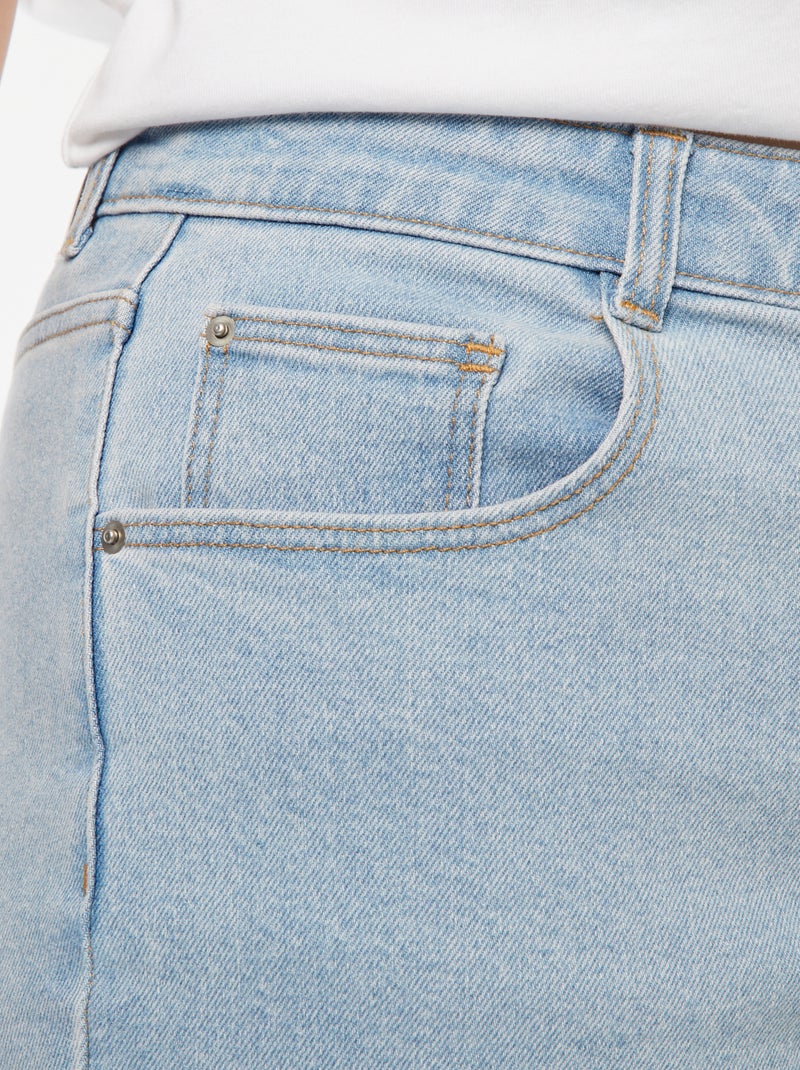 Jeans mom a vita alta - L30 Blu - Kiabi