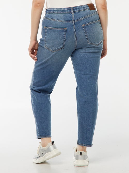 Jeans mom a vita alta 5 tasche - L32 - Kiabi Jeans mom a vita alta 5 tasche - L32 - Kiabi