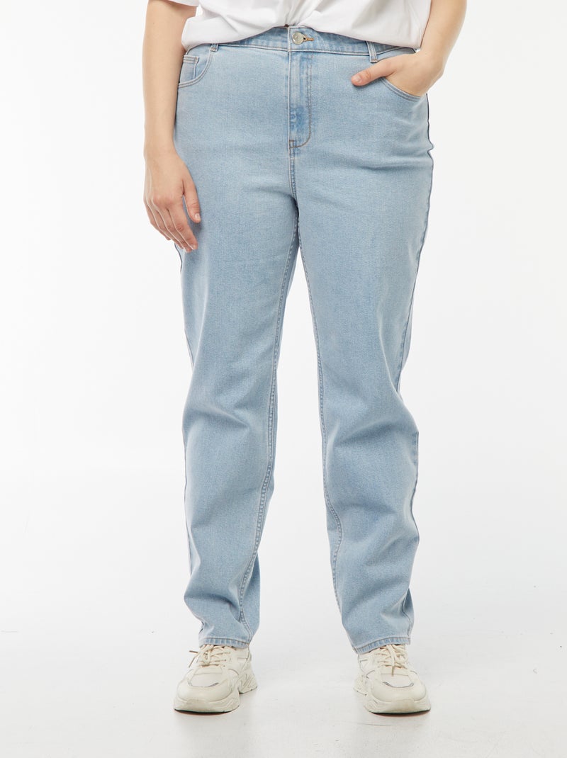 Jeans mom fit a vita alta - L34 Blu - Kiabi