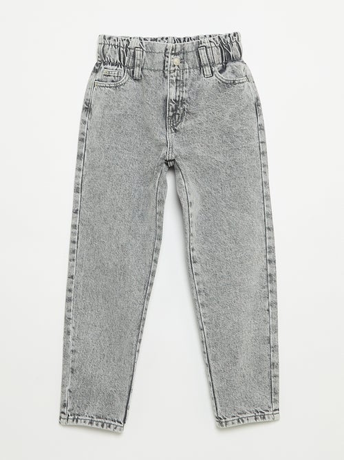 Jeans mom paperbag - Kiabi