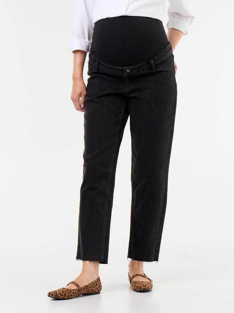 Jeans premaman taglio mom Nero - Kiabi