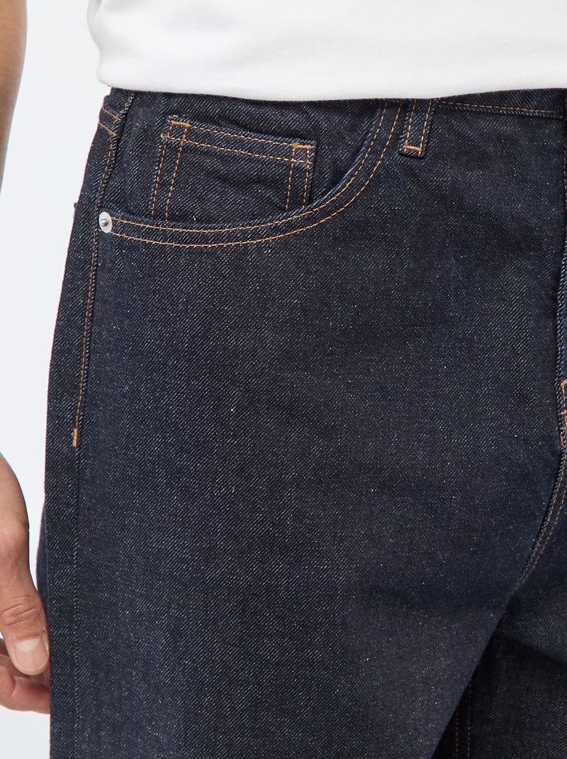 Jeans regular base risvoltata - L32 Blu - Kiabi
