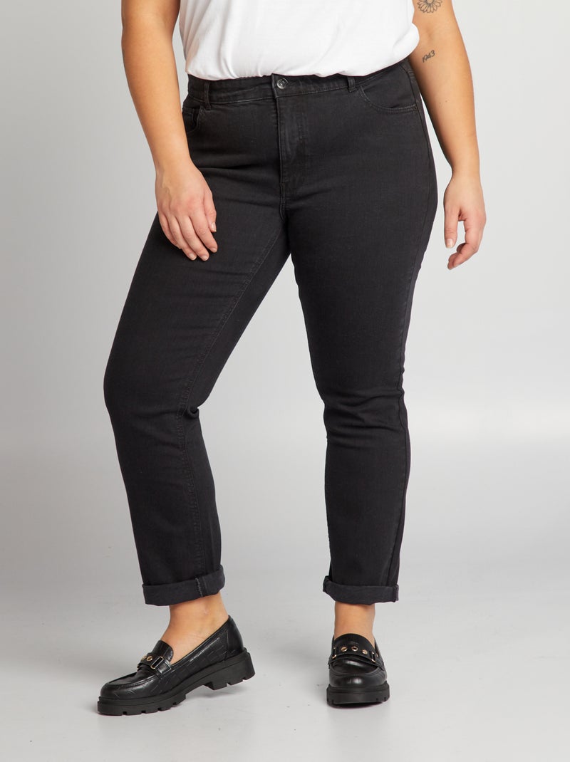 Jeans regular fit 5 tasche L30 NERO - Kiabi