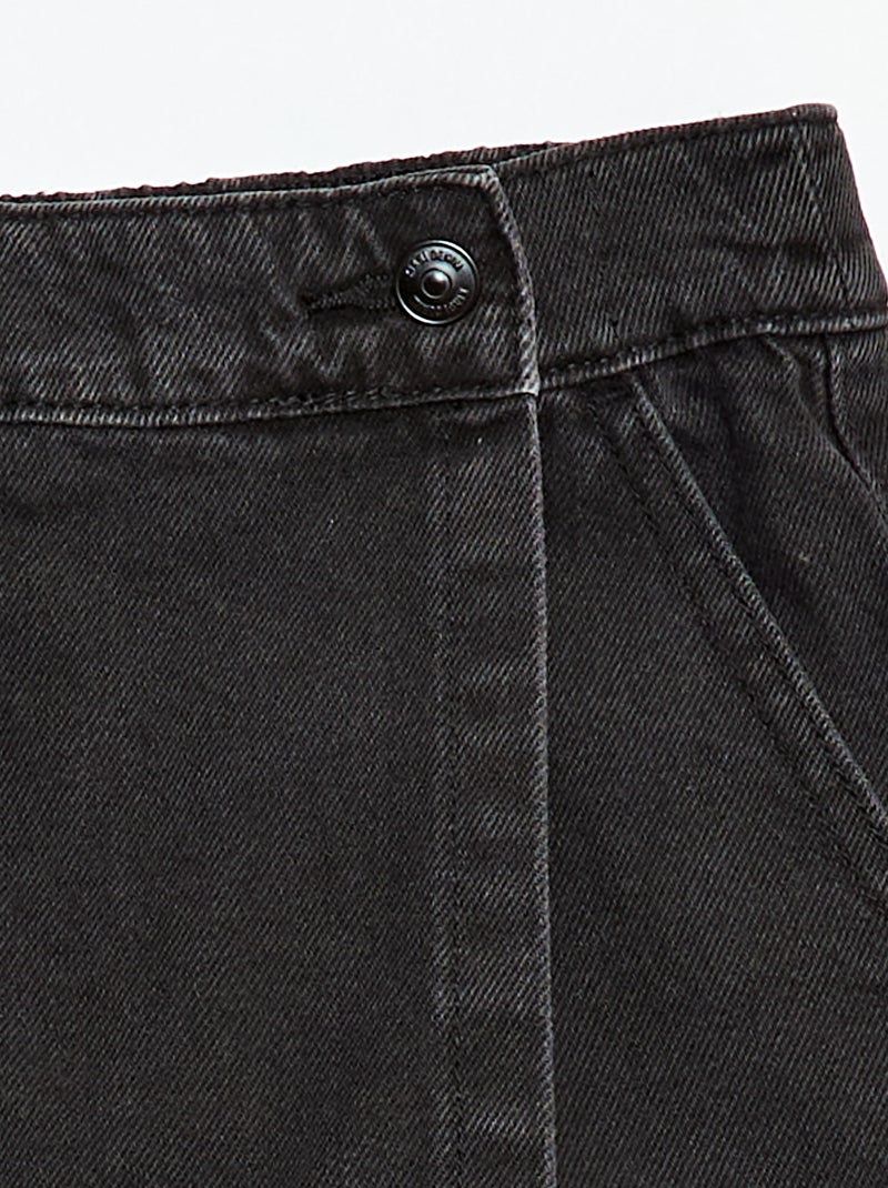 Jeans-Rock-Shorts Grau - Kiabi