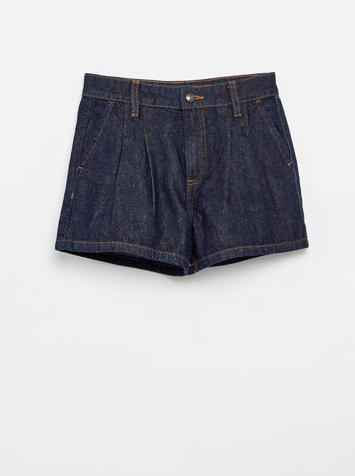 Jeans-Shorts mit Plissee-Effekt - Kiabi