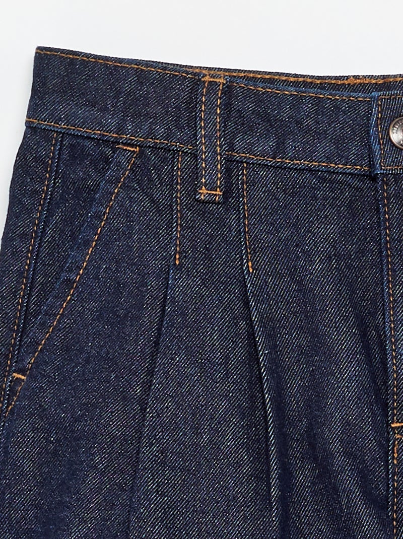 Jeans-Shorts mit Plissee-Effekt Blau - Kiabi