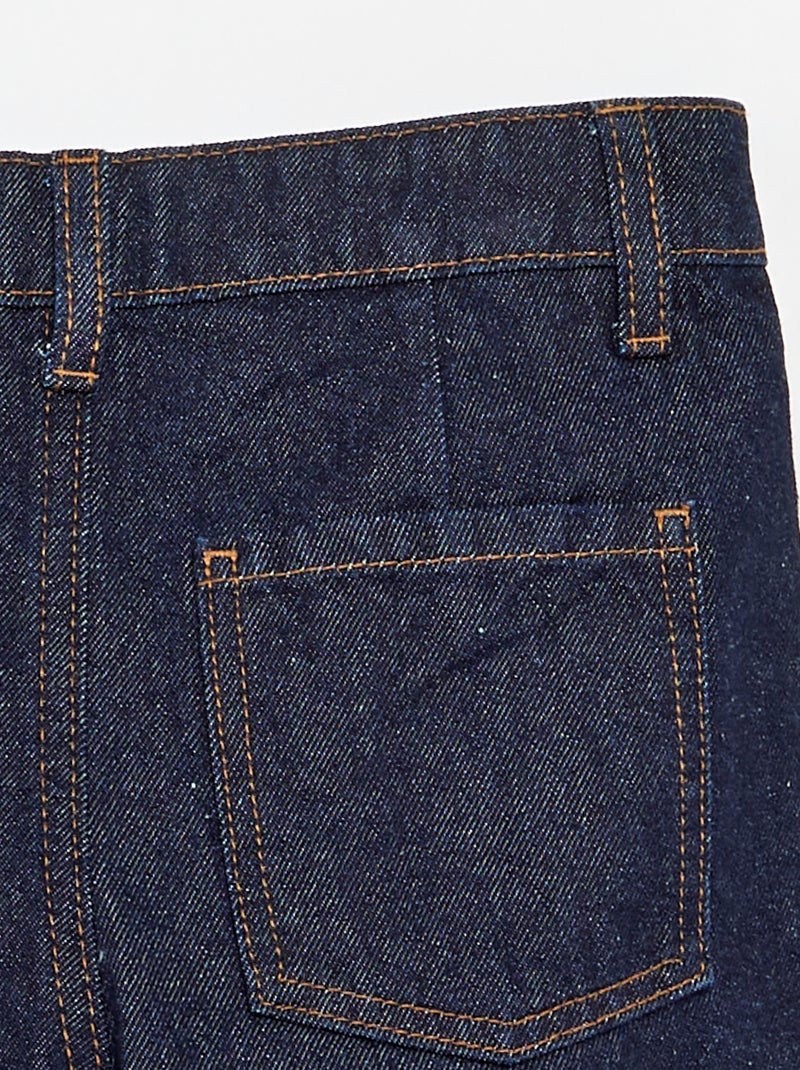 Jeans-Shorts mit Plissee-Effekt Blau - Kiabi