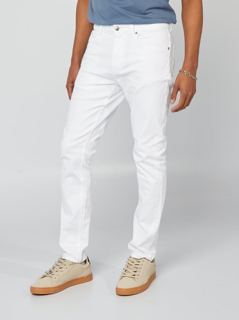 Jeans slim - L32 bianco - Kiabi