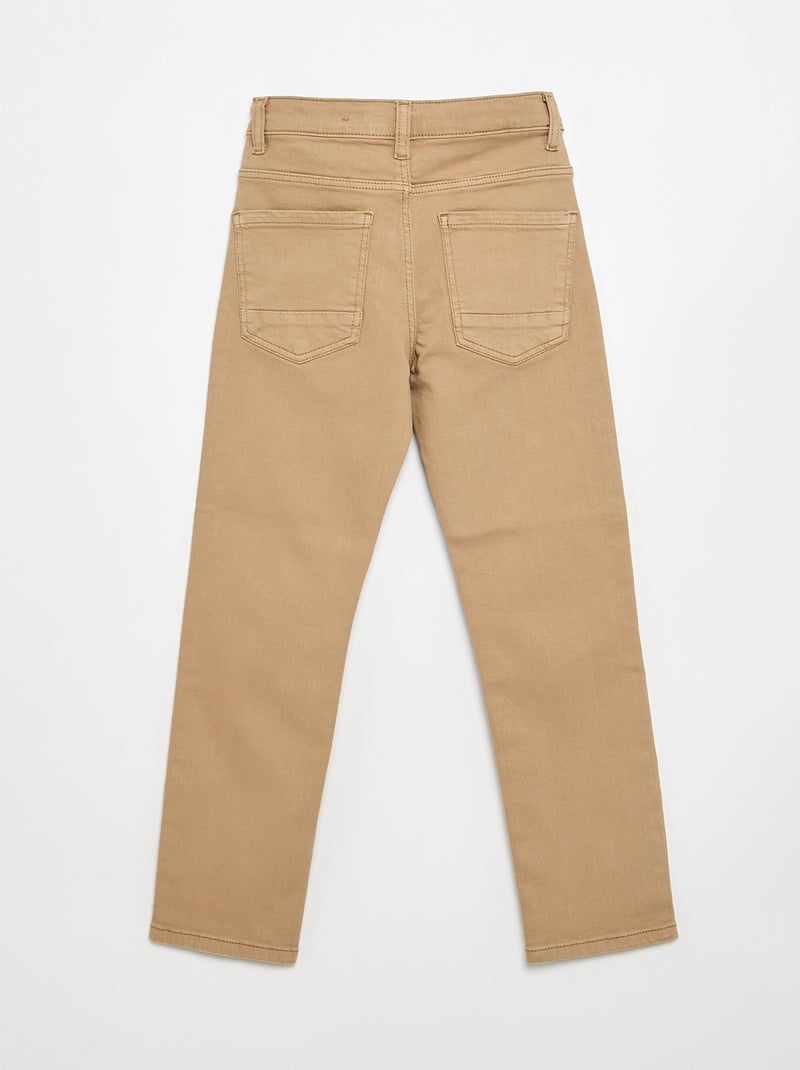 Jeans slim a 5 tasche Beige - Kiabi